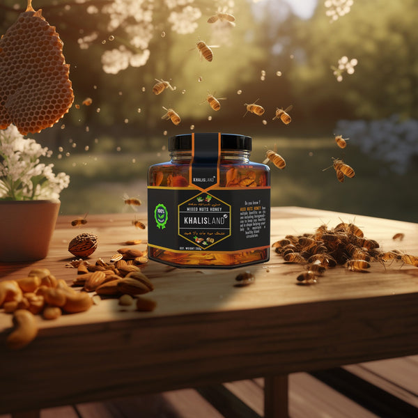 Mixed Nuts Sidr Honey 500g